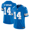 Amon-Ra St. Brown Detroit Lions Blue Team Vapor F.U.S.E. Stitched Limited Jersey