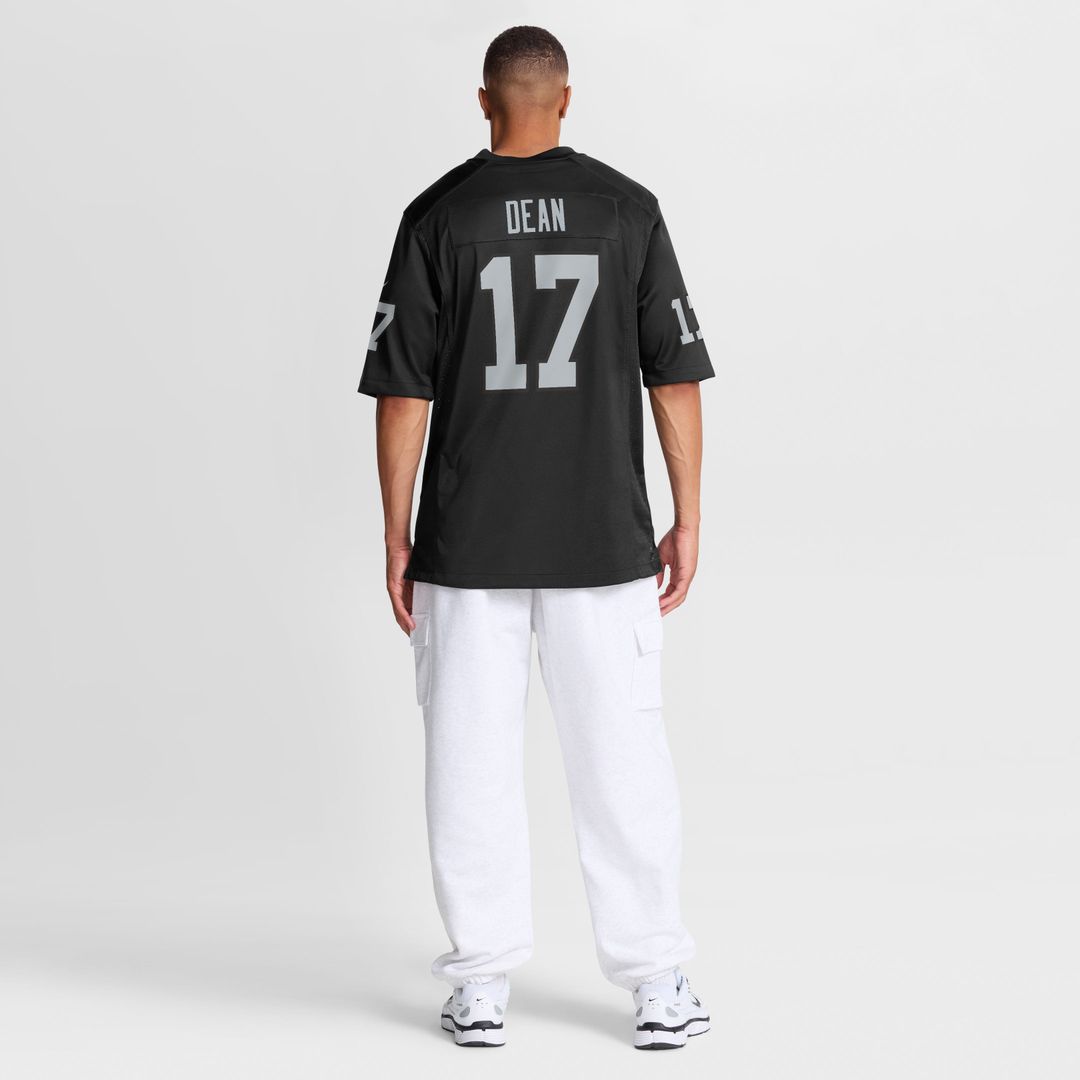 Nakobe Dean Las Vegas Raiders Black Team Game Jersey