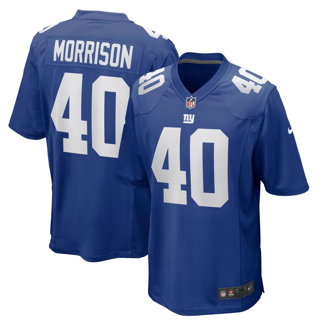 Joe Morrison New York Giants Royal Retired Player Jersey