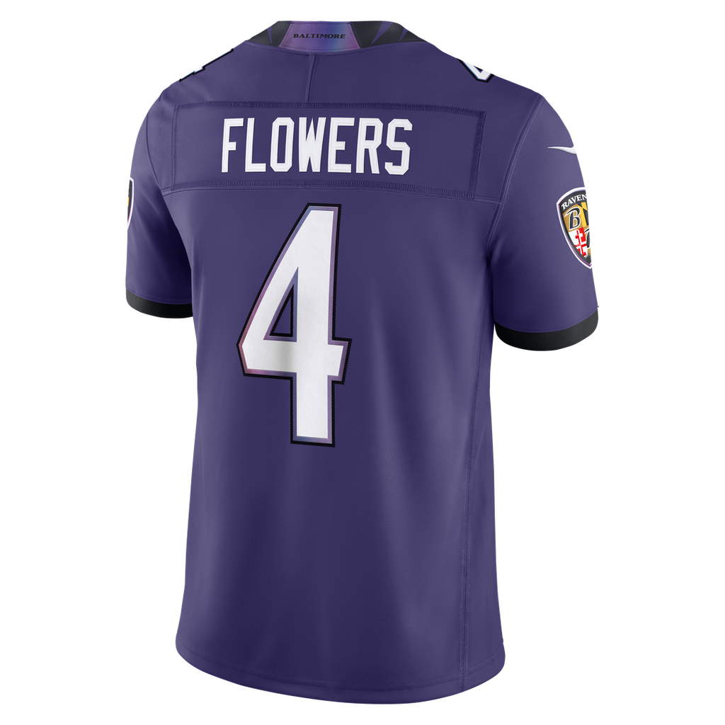 Zay Flowers Baltimore Ravens Black Alternate Alternate Vapor F.U.S.E. Stitched Limited Jersey