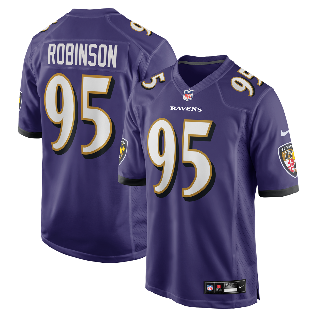 Tavius Robinson Baltimore Ravens Purple Team Game Jersey