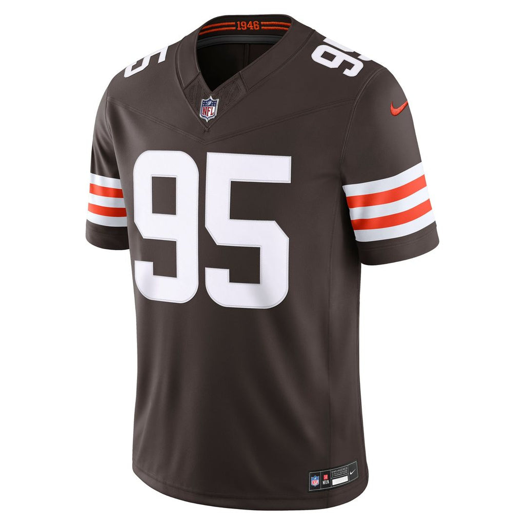 Myles Garrett Cleveland Browns Brown Team Vapor F.U.S.E. Stitched Limited Jersey