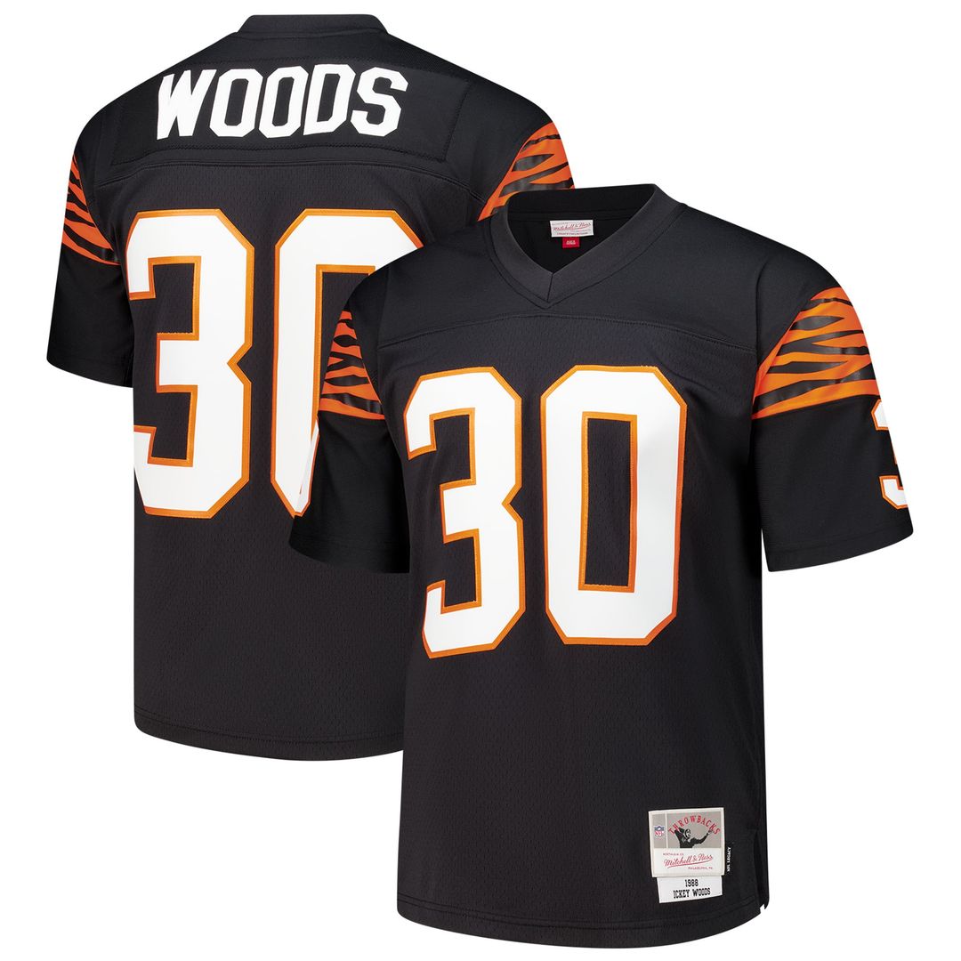 Ickey Woods Cincinnati Bengals Black 1988 Legacy Replica Jersey