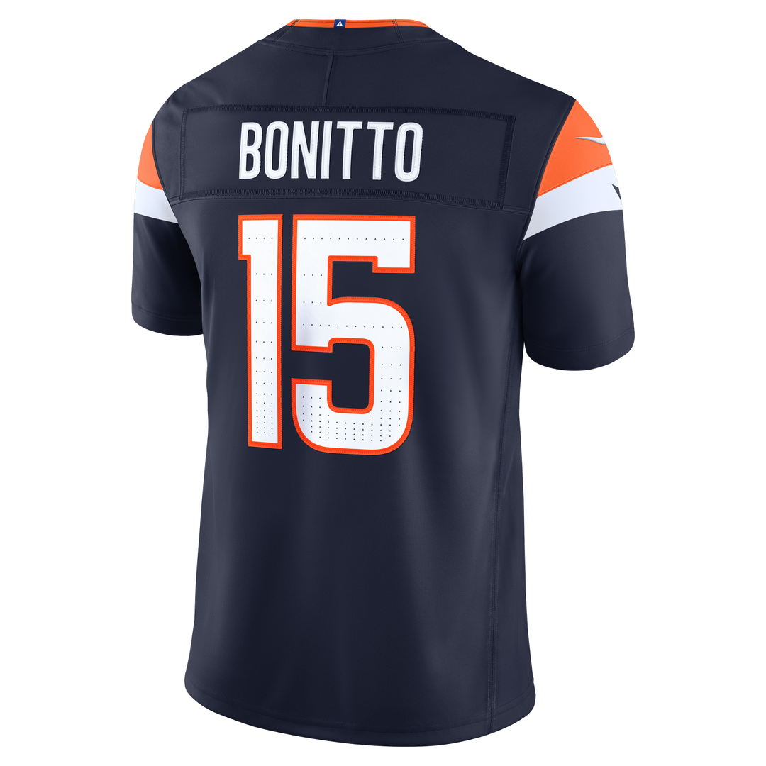 Nik Bonitto Denver Broncos Navy Alternate Vapor F.U.S.E. Stitched Limited Jersey