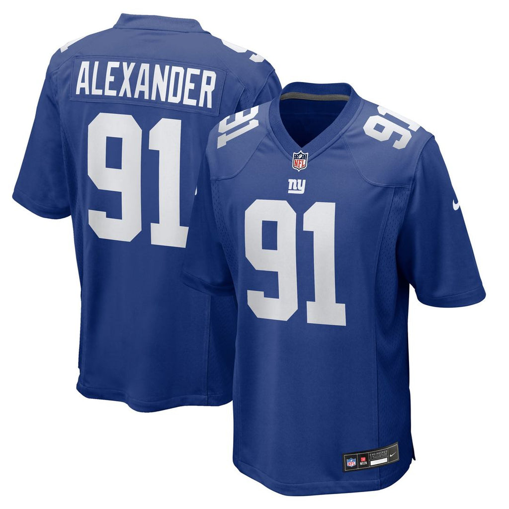 Darius Alexander New York Giants Royal Team Game Jersey