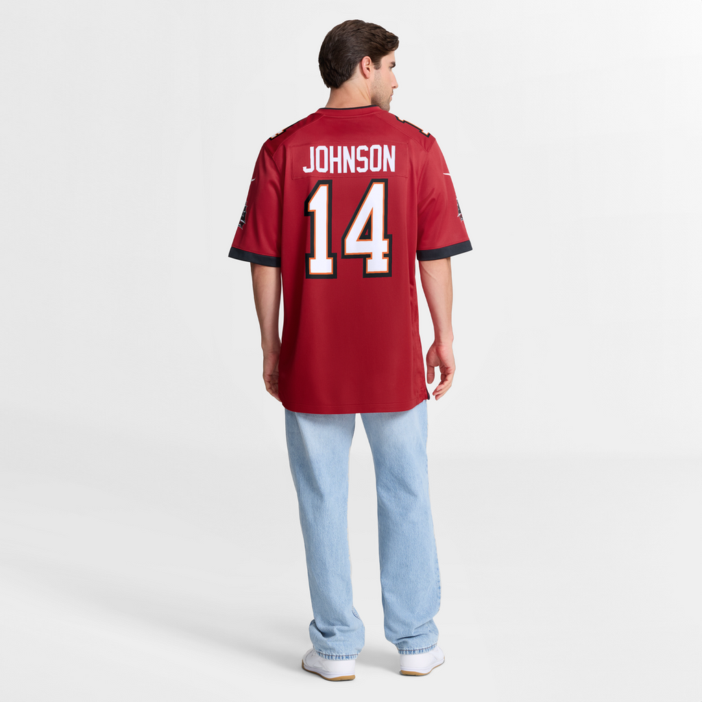 Brad Johnson Tampa Bay Buccaneers Red Game Retired Player Jersey
