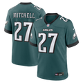 Quinyon Mitchell Philadelphia Eagles Midnight Green Team Game Jersey