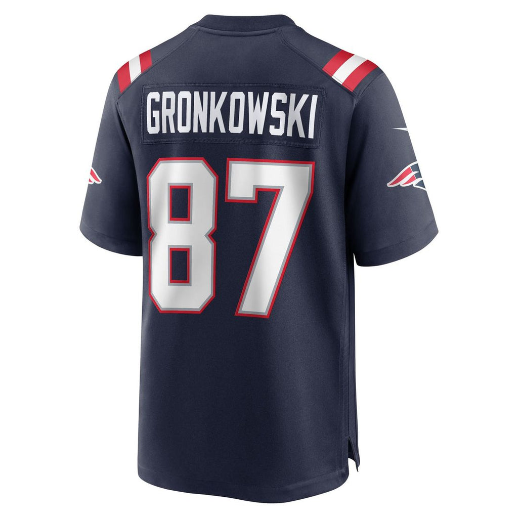 Rob Gronkowski New England Patriots Navy Team Retired Player Game Jersey