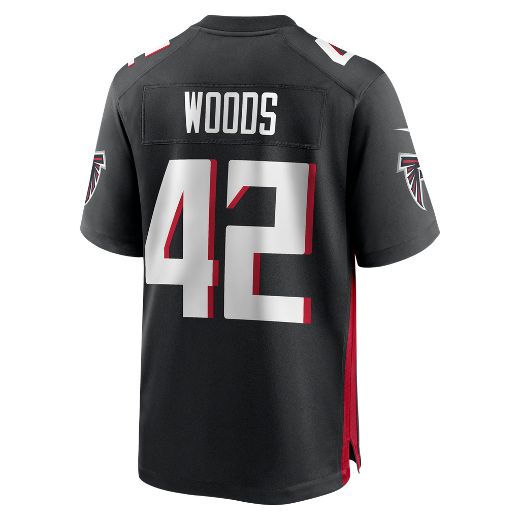 Josh Woods Atlanta Falcons Black Team Game Jersey