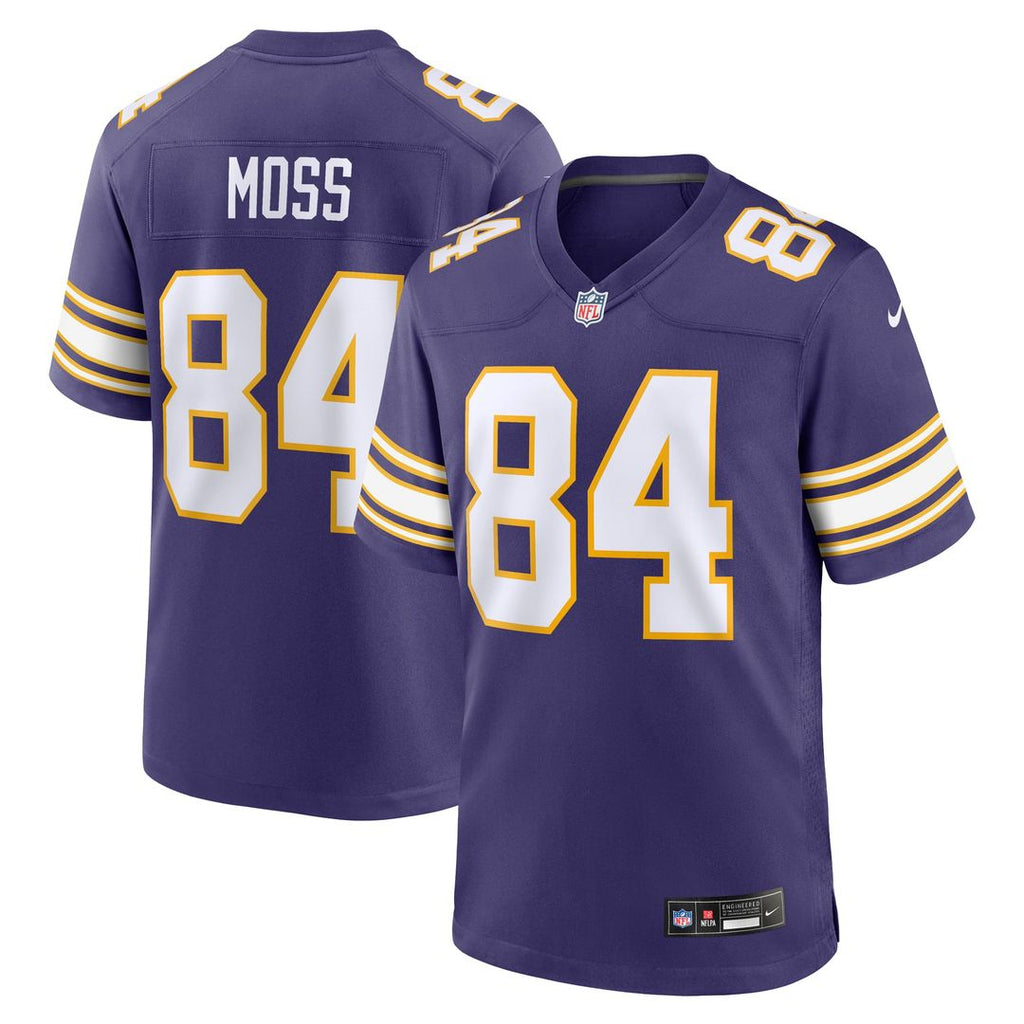 Randy Moss Minnesota Vikings Purple Classic Retired Player Game Jersey