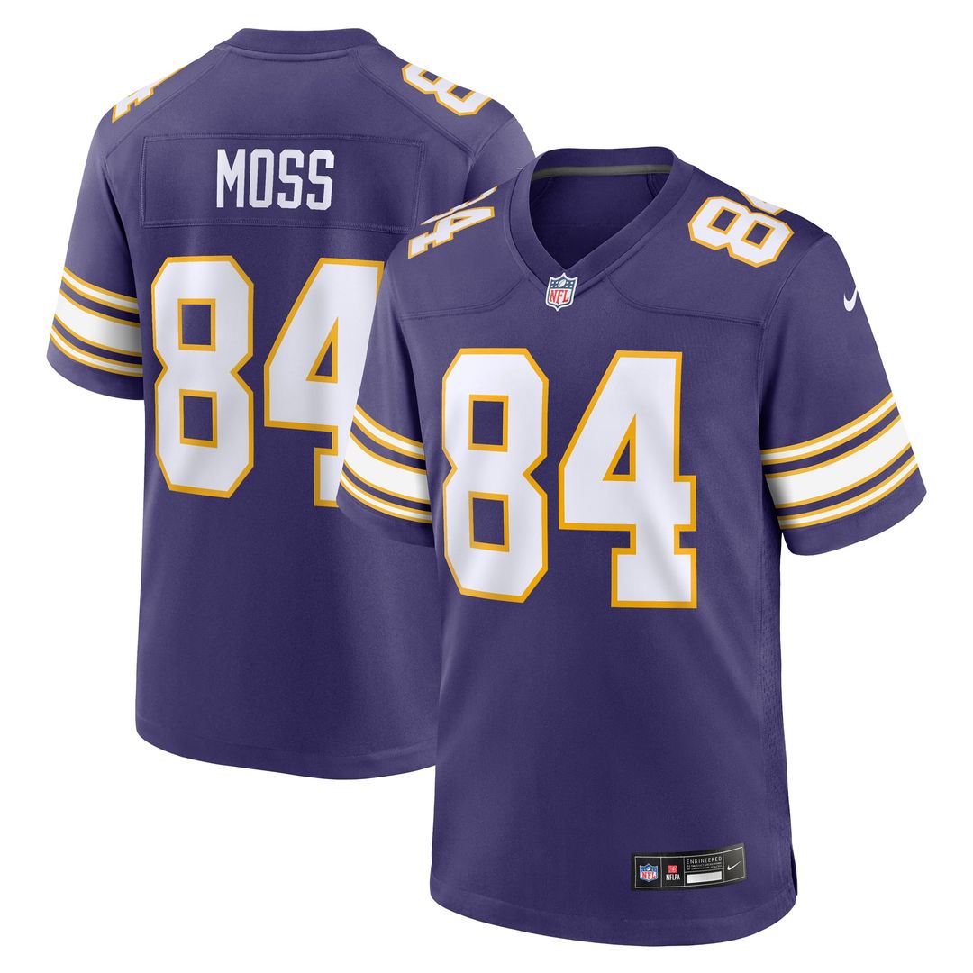 Randy Moss Minnesota Vikings Purple Classic Retired Player Game Jersey