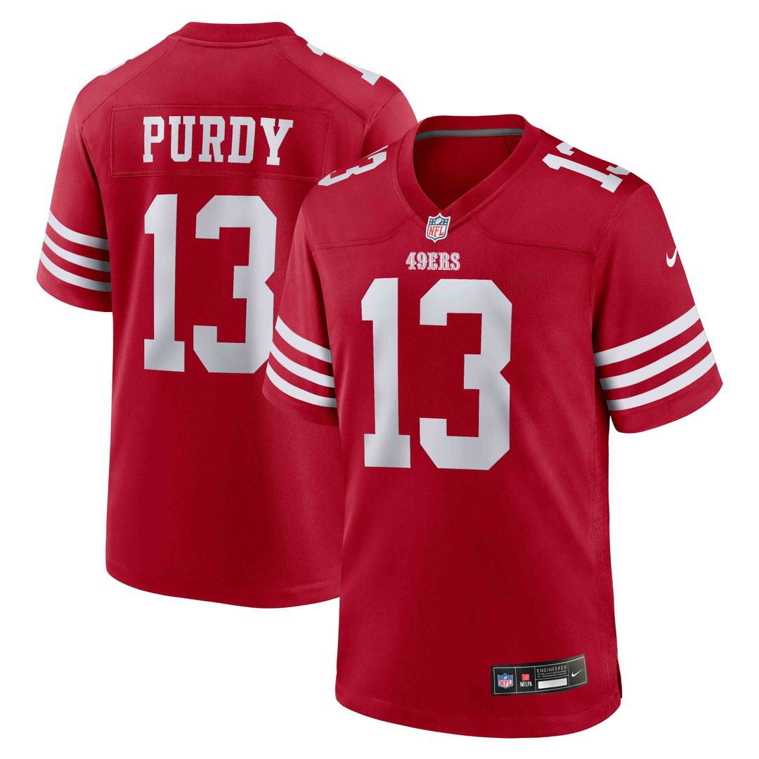 Brock Purdy San Francisco 49ers Scarlet Game Player Jersey