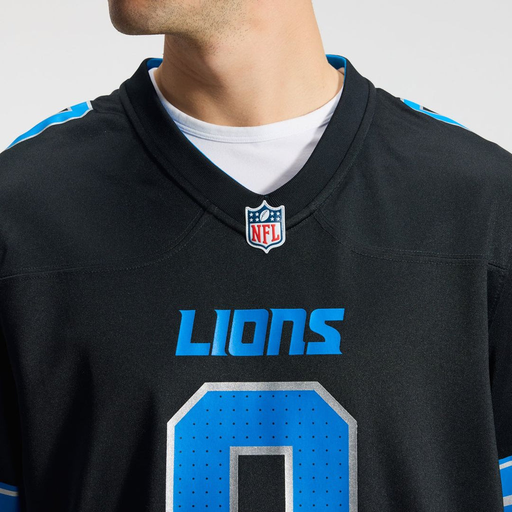 Jahmyr Gibbs Detroit Lions Black 2nd Alternate Game Player Jersey