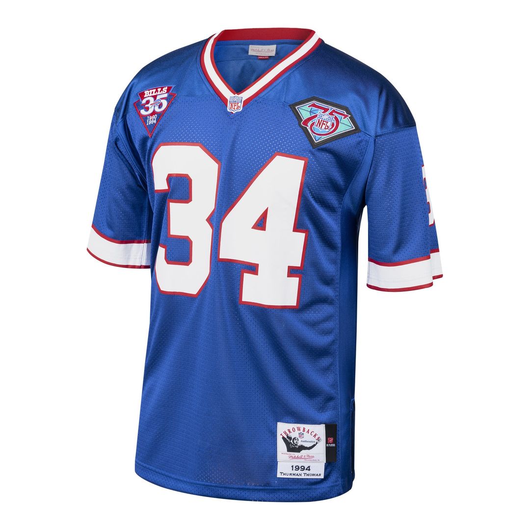 Thurman Thomas Buffalo Bills 1985 Royal Authentic Throwback Retired Player Jersey