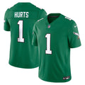 Jalen Hurts Philadelphia Eagles Kelly Green Alternate Vapor F.U.S.E. Stitched Limited Jersey