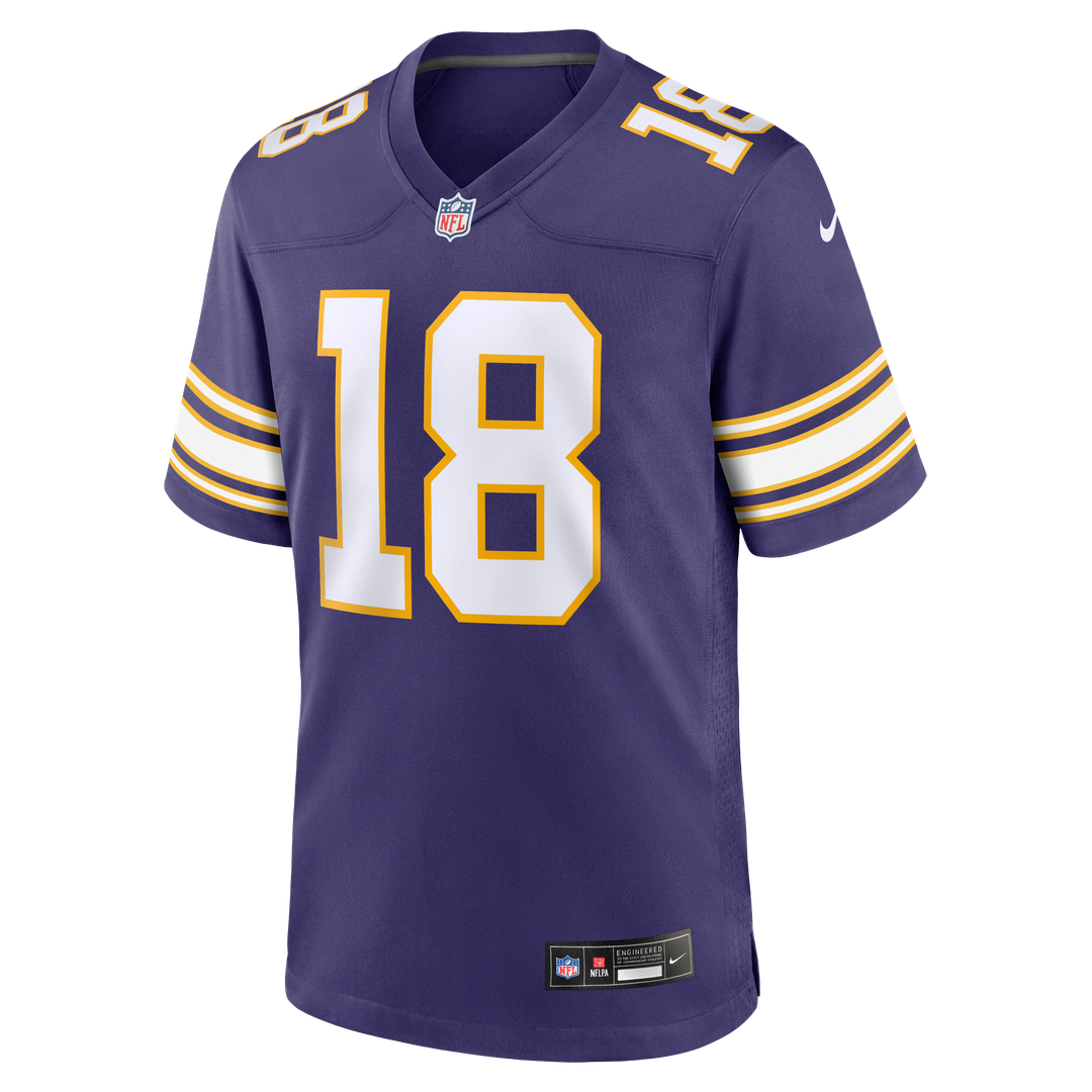 Justin Jefferson Minnesota Vikings Purple Classic Player Game Jersey