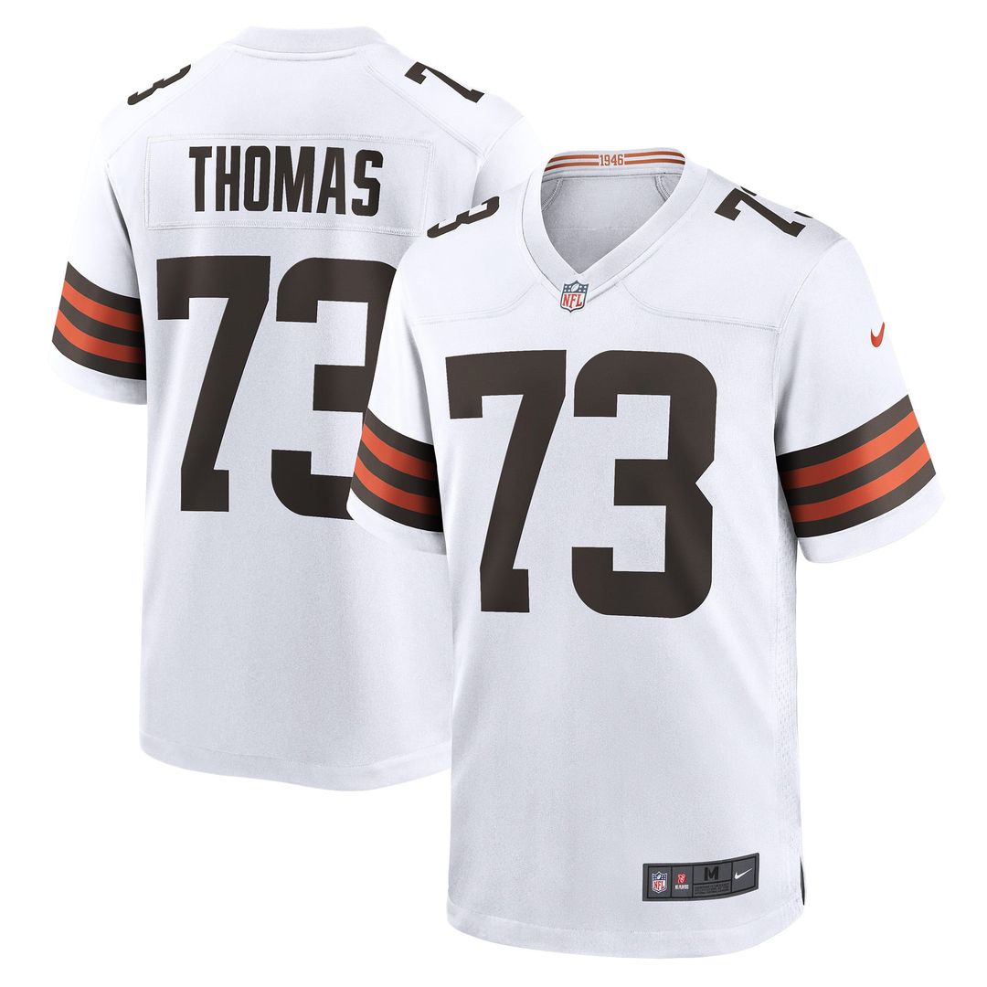 Joe Thomas Cleveland Browns White Retired Game Player Jersey
