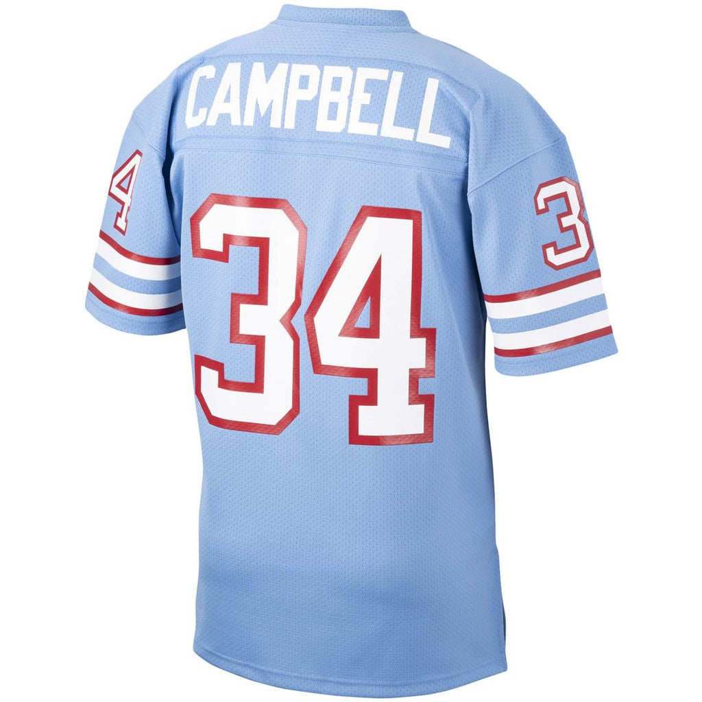 Earl Campbell Houston Oilers 1980 Light Blue Authentic Throwback Retired Player Jersey