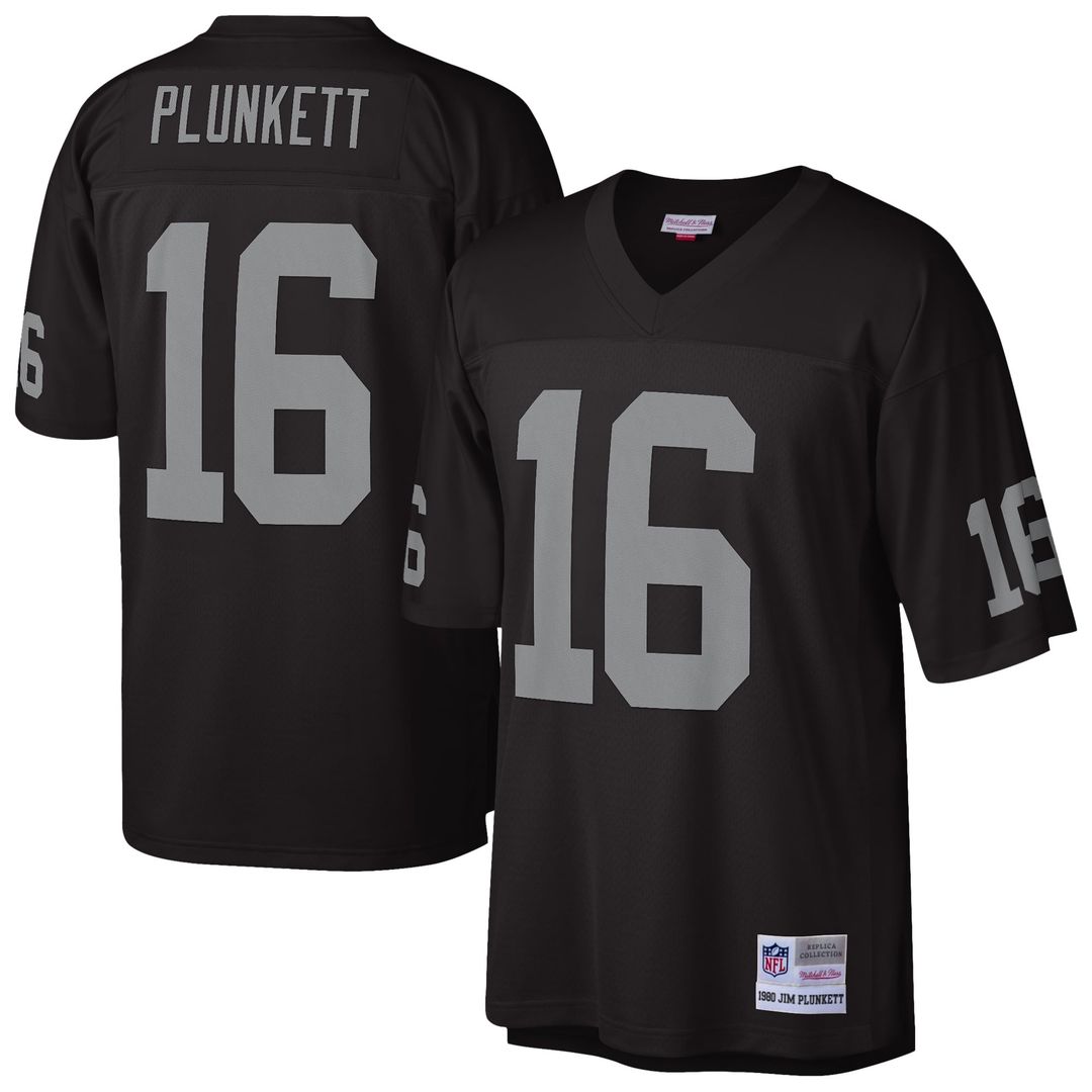 Jim Plunkett Oakland Raiders Black 1980 Legacy Replica Jersey