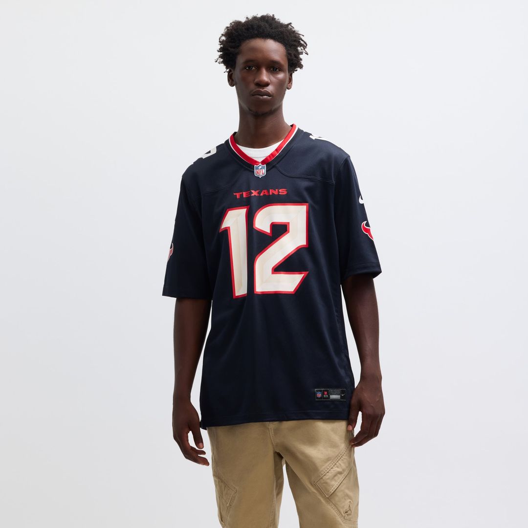 Nico Collins Houston Texans Navy Game Jersey