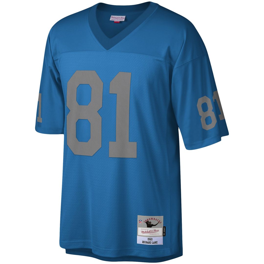 Richard Lane Detroit Lions Blue Legacy Replica Jersey