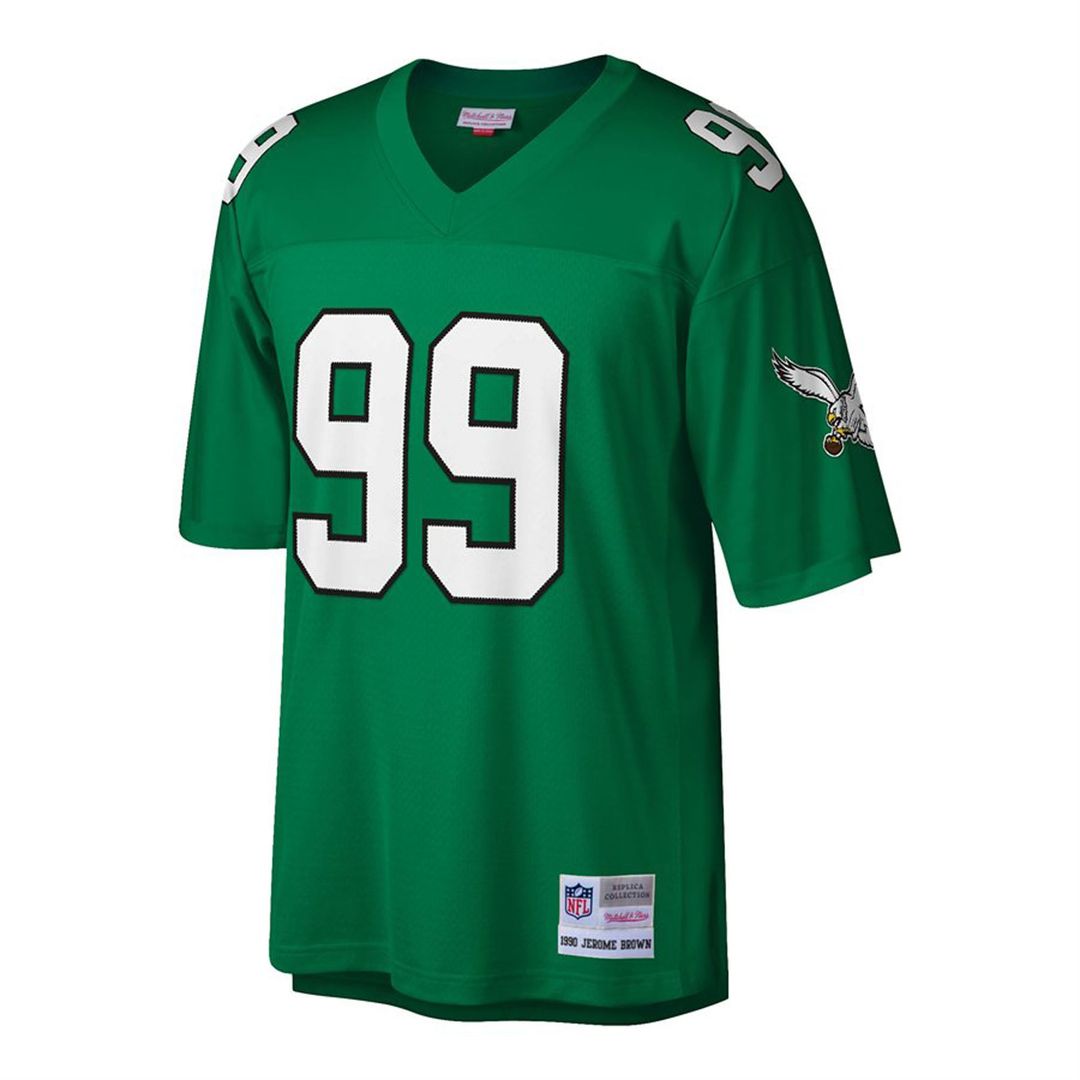 Jerome Brown Philadelphia Eagles Kelly Green Big & Tall 1990 Retired Player Replica Jersey