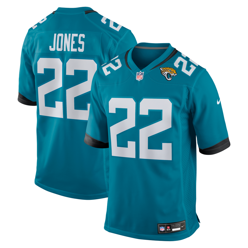 Jarrian Jones Jacksonville Jaguars Teal Team Game Jersey