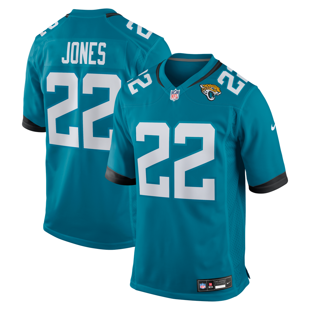 Jarrian Jones Jacksonville Jaguars Teal Team Game Jersey