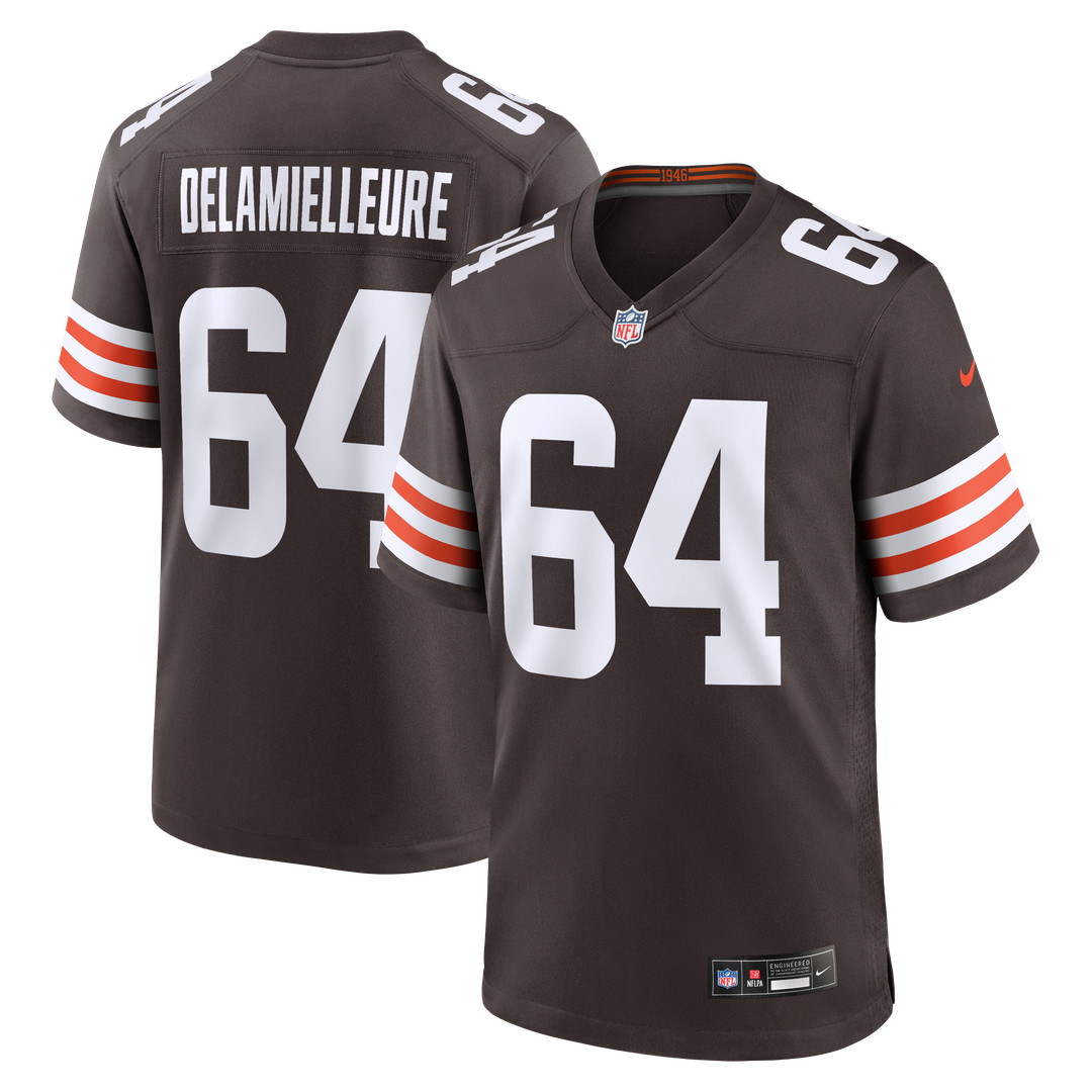 Joe DeLamielleure Cleveland Browns Brown Game Retired Player Jersey