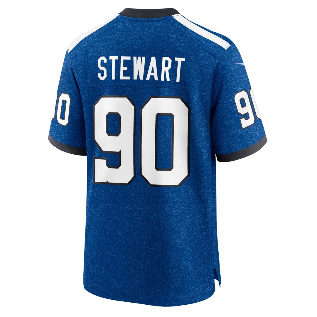 Grover Stewart Indianapolis Colts Blue Alternate Game Jersey