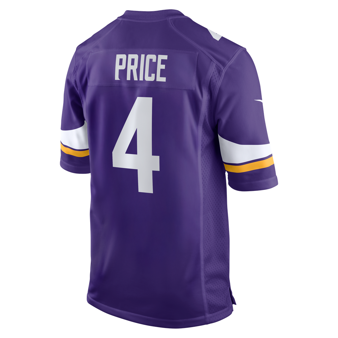 Myles Price Minnesota Vikings Purple Team Game Jersey