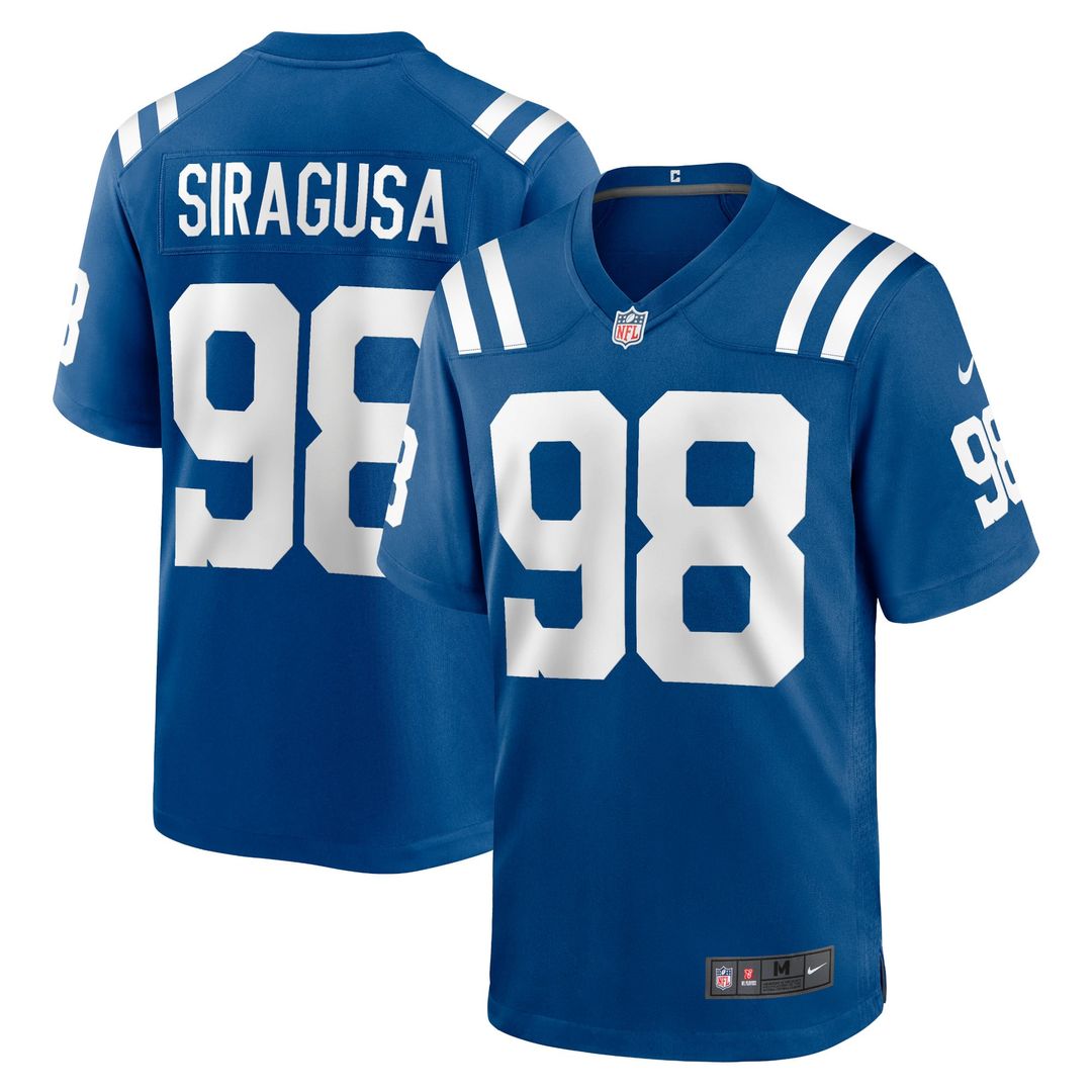 Tony Siragusa Indianapolis Colts Blue Retired Player Alternate Game Jersey