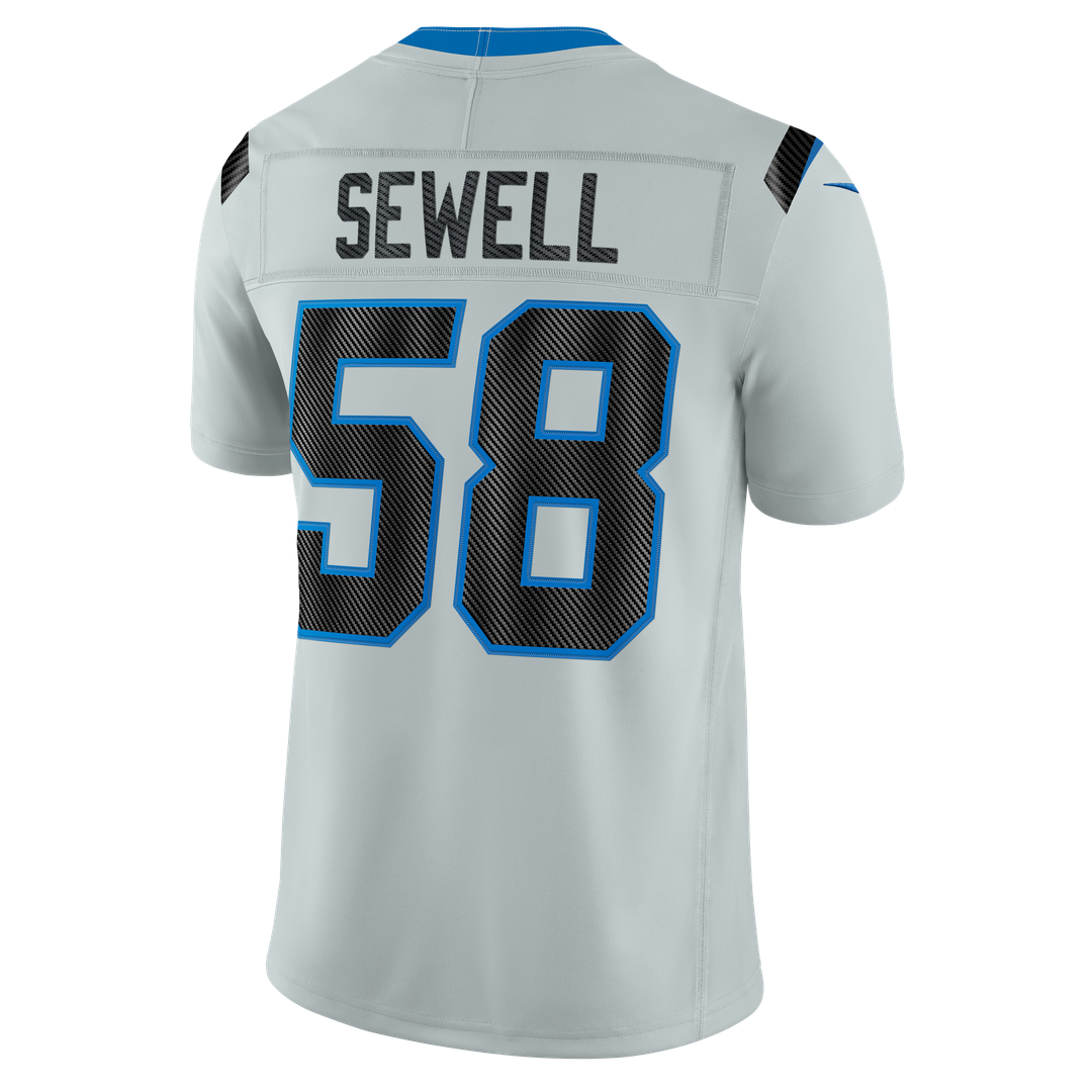 Penei Sewell Detroit Lions Silver 2026 Rivalries Collection Stitched Limited Jersey