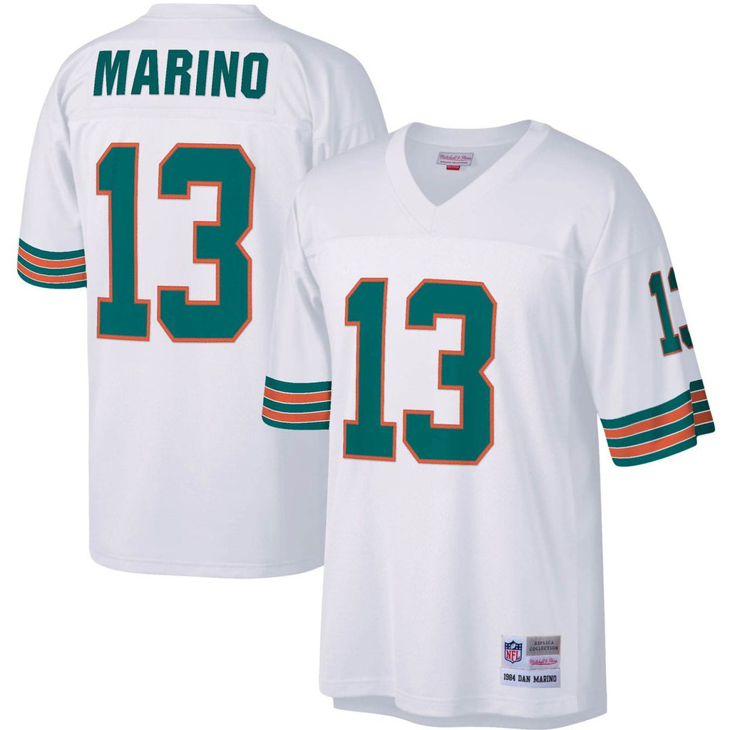 Dan Marino Miami Dolphins White Big & Tall 1984 Retired Player Replica Jersey