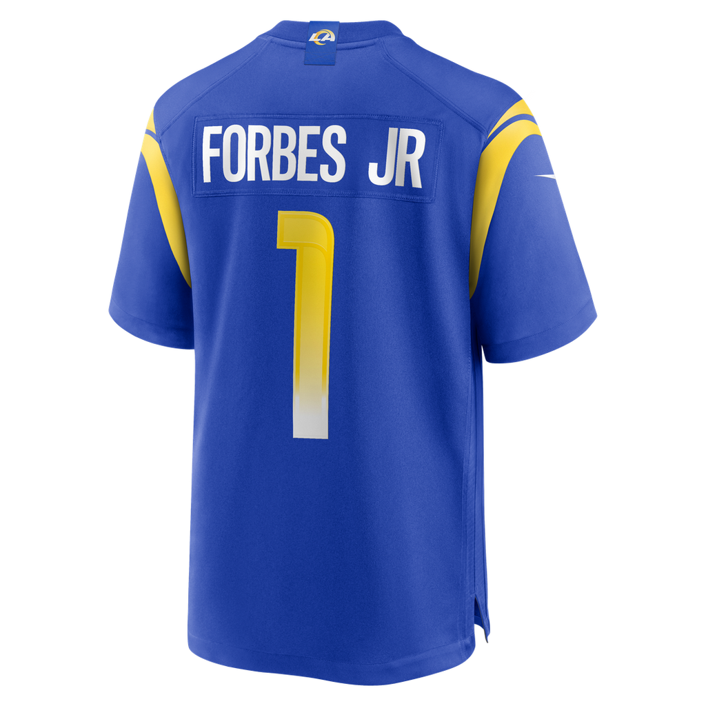 Emmanuel Forbes Jr. Los Angeles Rams Royal Team Game Jersey