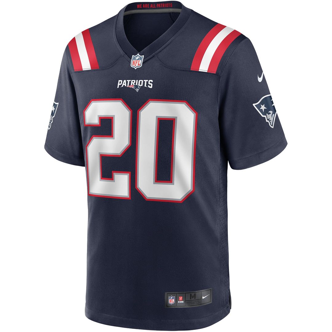 Gino Cappelletti New England Patriots Navy Game Retired Player Jersey