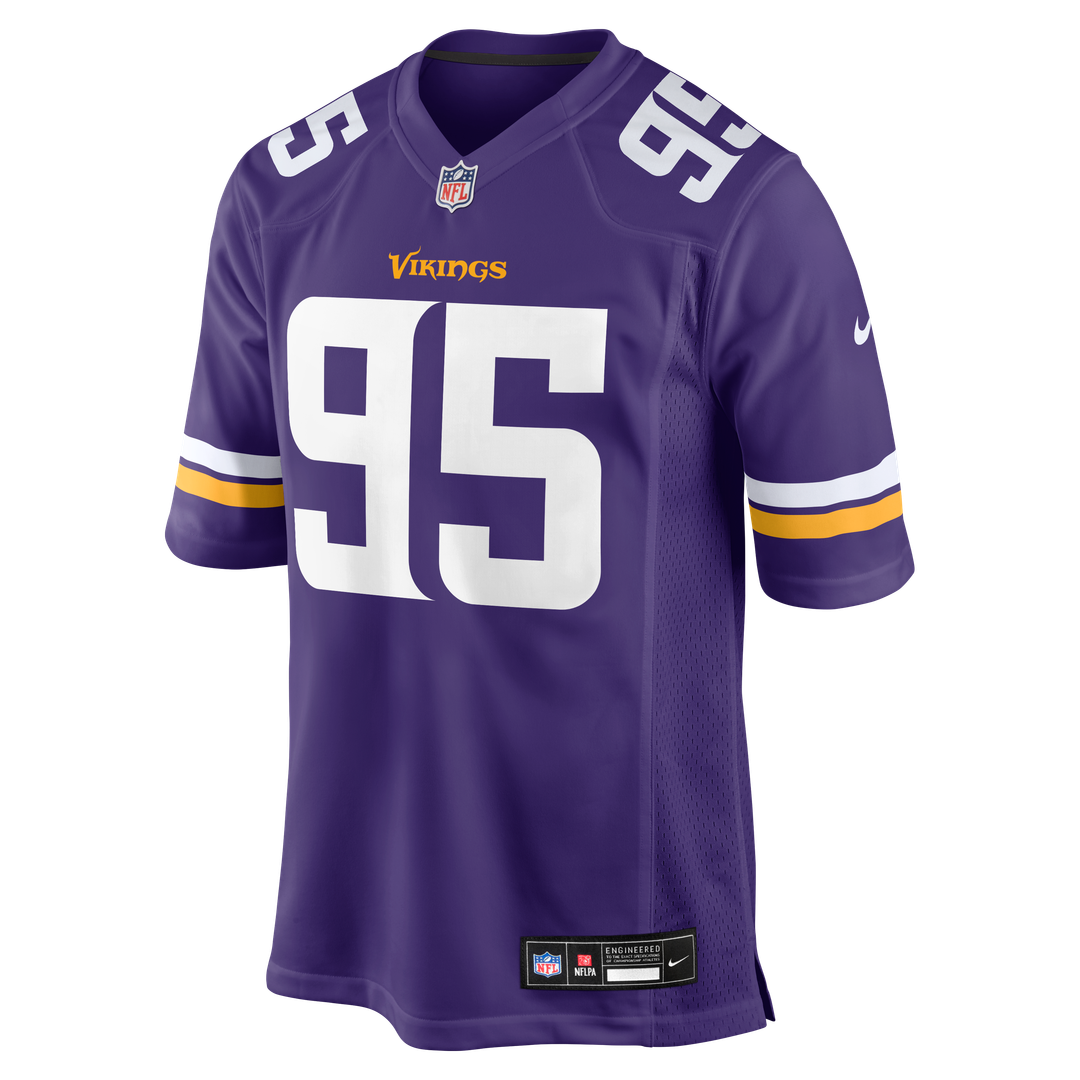 Caleb Banks Minnesota Vikings Purple Team Game Jersey