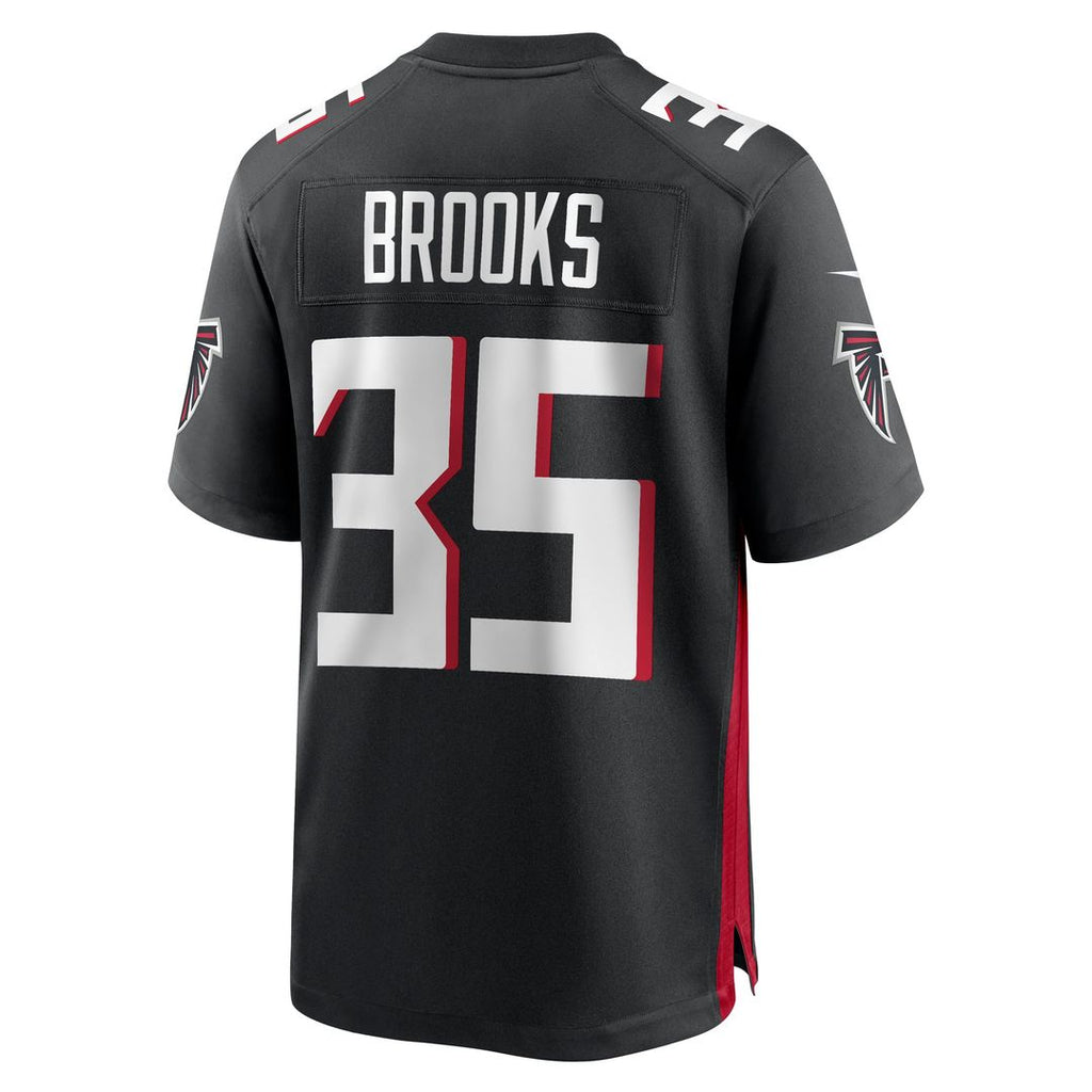 Natrone Brooks Atlanta Falcons Black Team Game Jersey