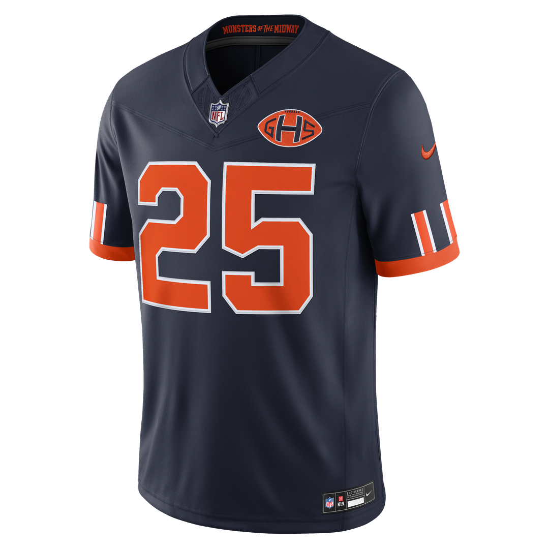 Kyle Monangai Chicago Bears Navy 2026 Rivalries Collection Stitched Limited Jersey