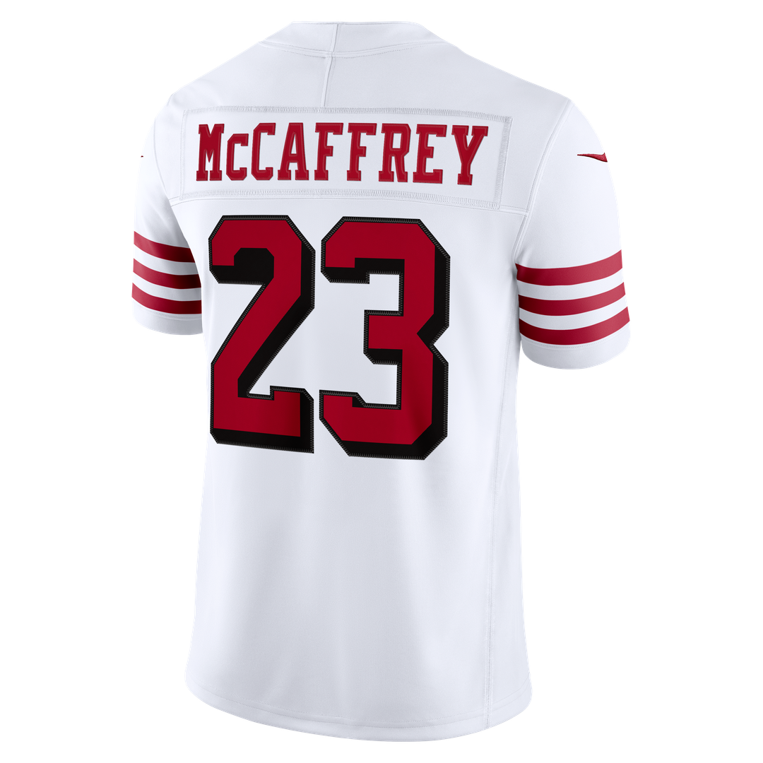 Christian McCaffrey San Francisco 49ers White Alternate Vapor F.U.S.E. Stitched Limited Jersey