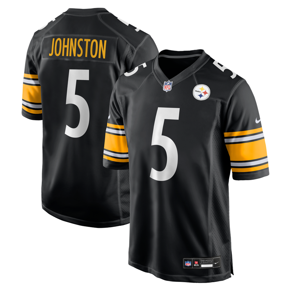 Cameron Johnston Pittsburgh Steelers Black Game Jersey