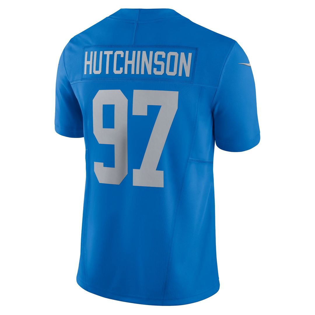 Aidan Hutchinson Detroit Lions Blue Vapor F.U.S.E. Alternate Limited Jersey