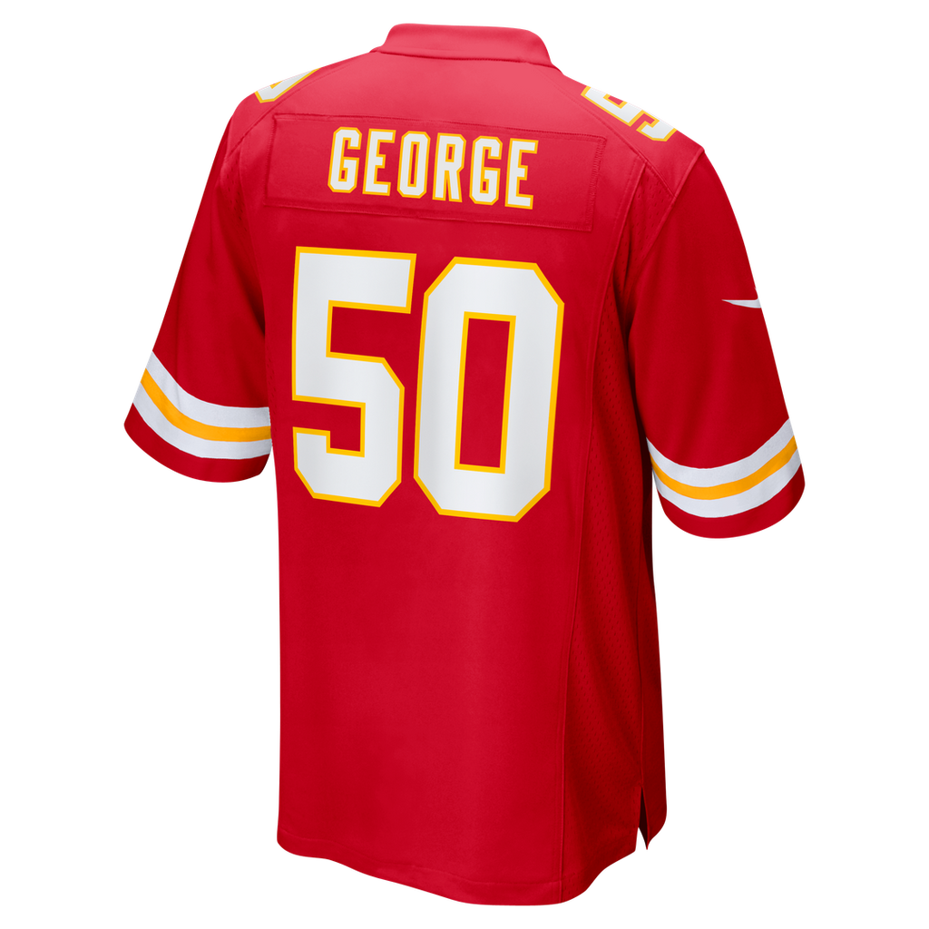 Brandon George Kansas City Chiefs Red Team Game Jersey
