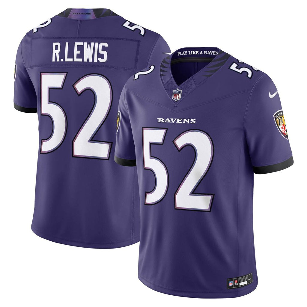 Ray Lewis Baltimore Ravens Purple Vapor F.U.S.E. Stitched Retired Limited Jersey