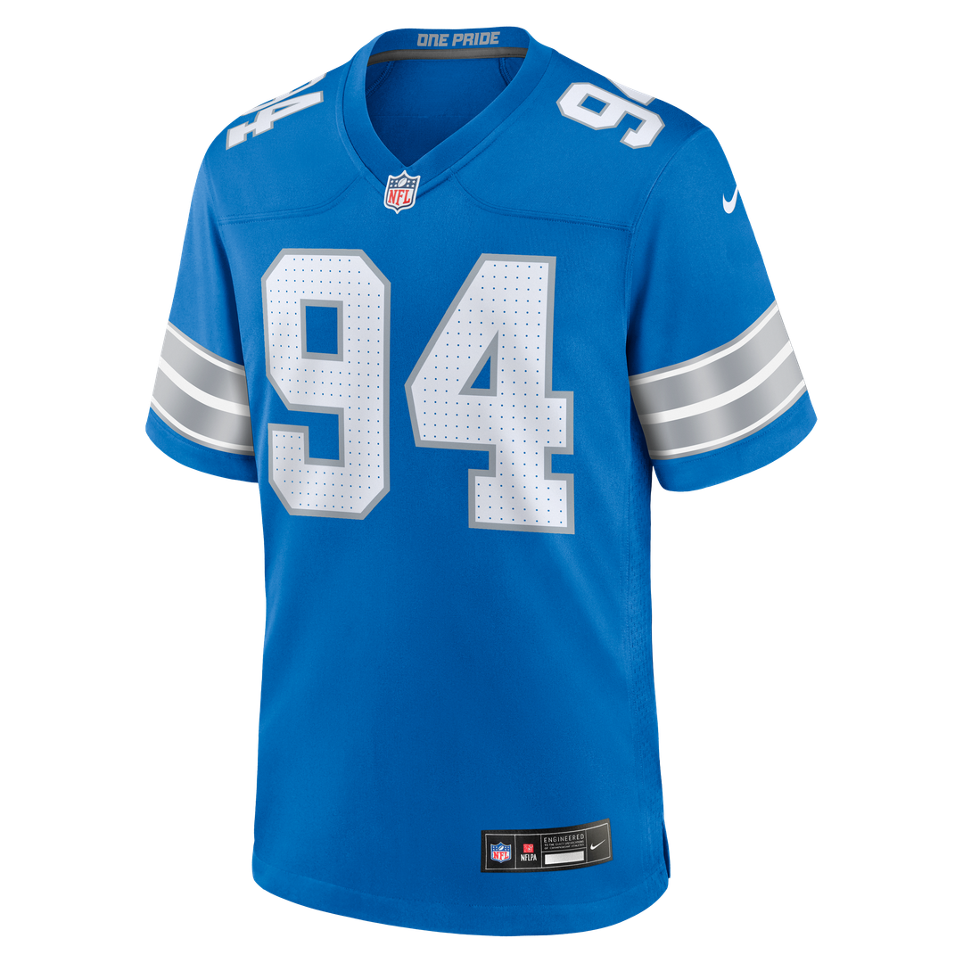 Mekhi Wingo Detroit Lions Blue Team Game Jersey