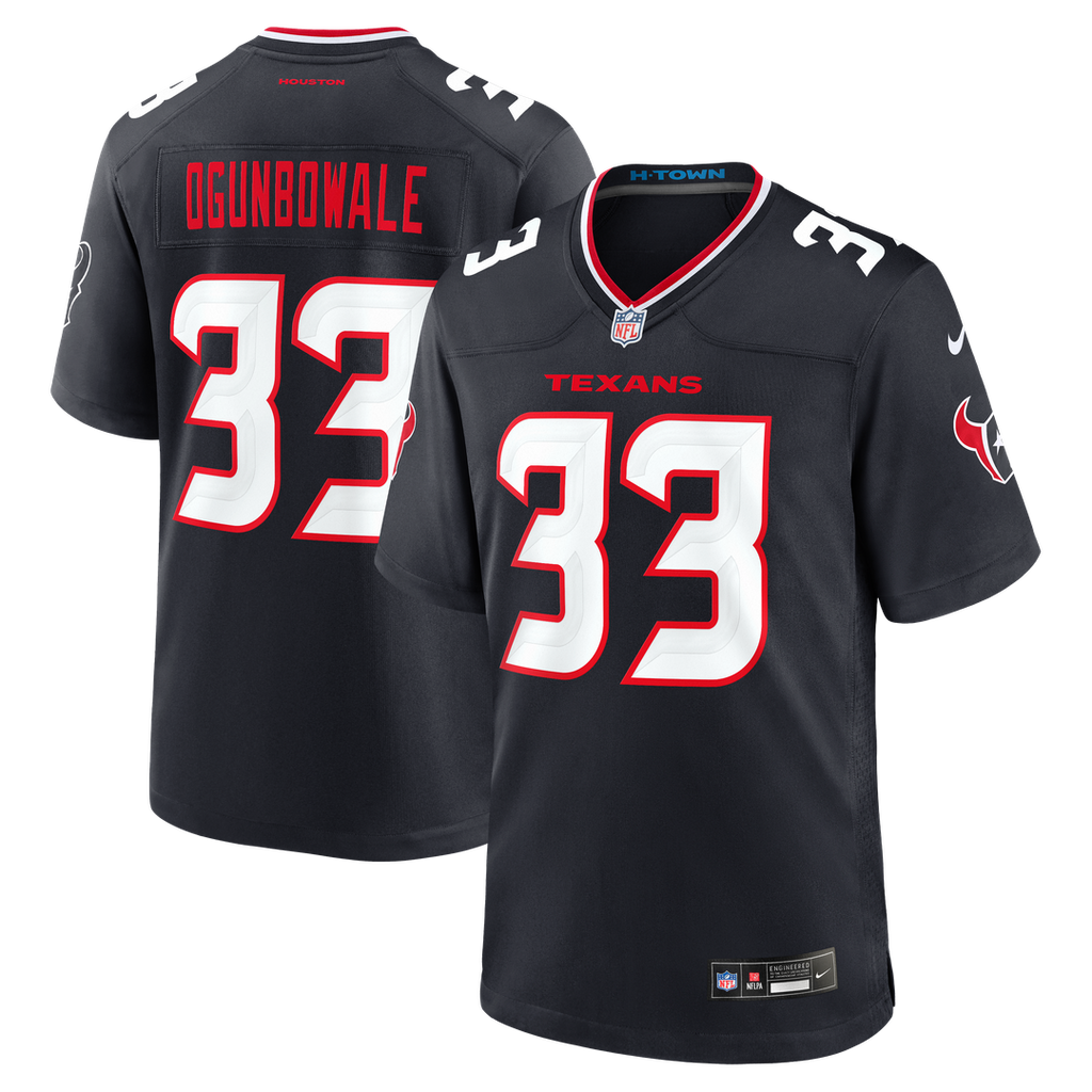 Dare Ogunbowale Houston Texans Navy Team Game Jersey