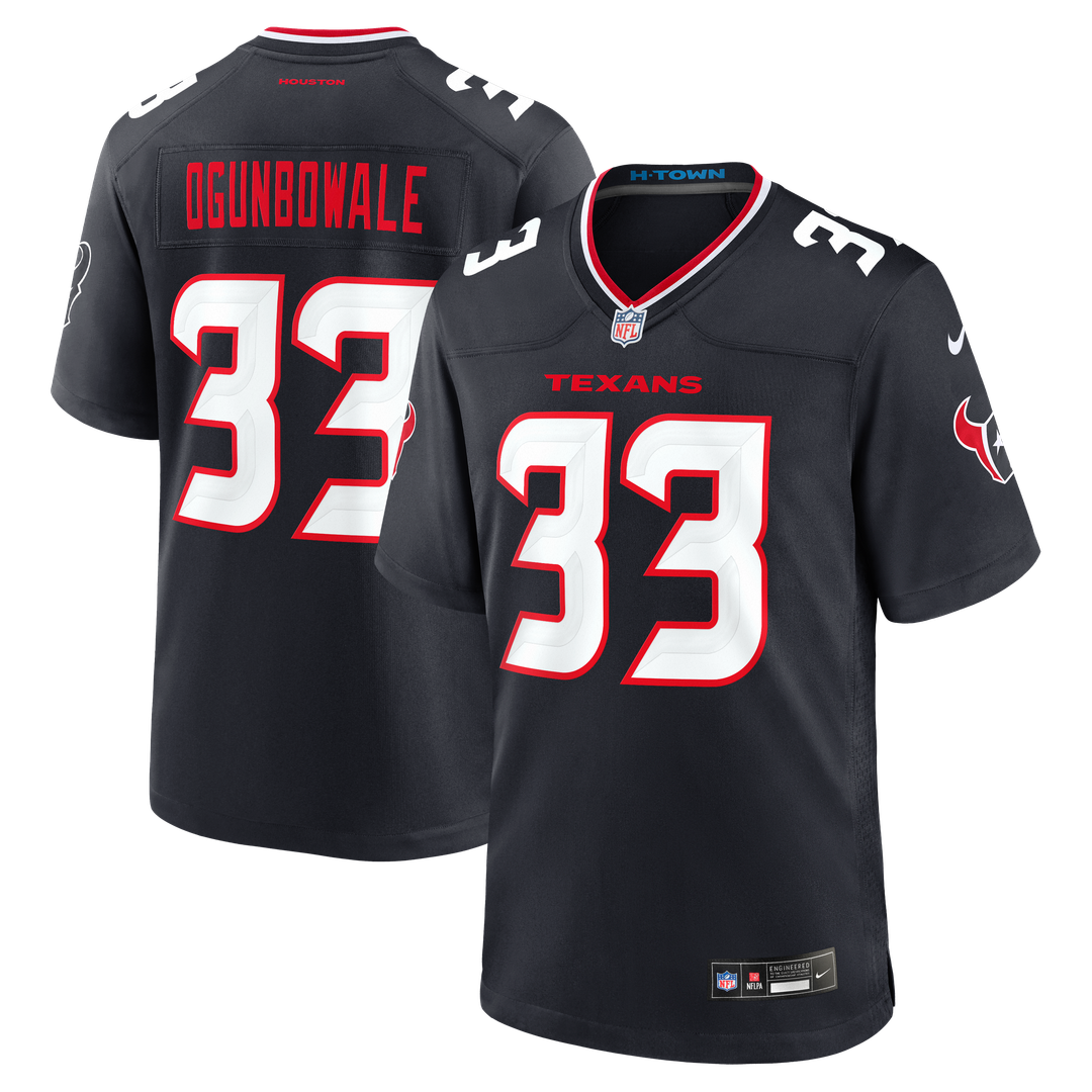 Dare Ogunbowale Houston Texans Navy Team Game Jersey