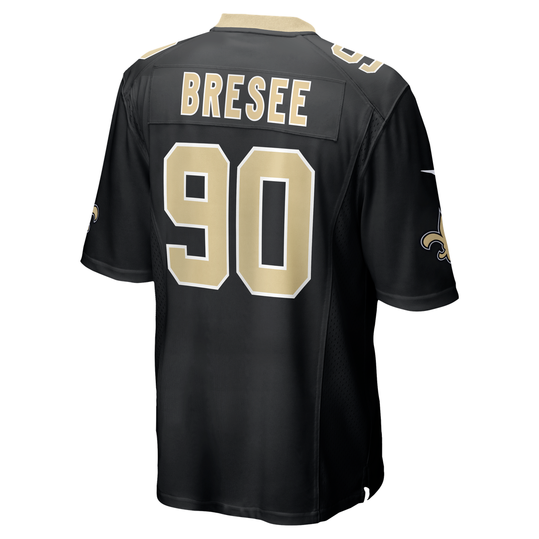 Bryan Bresee New Orleans Saints Black Game Jersey