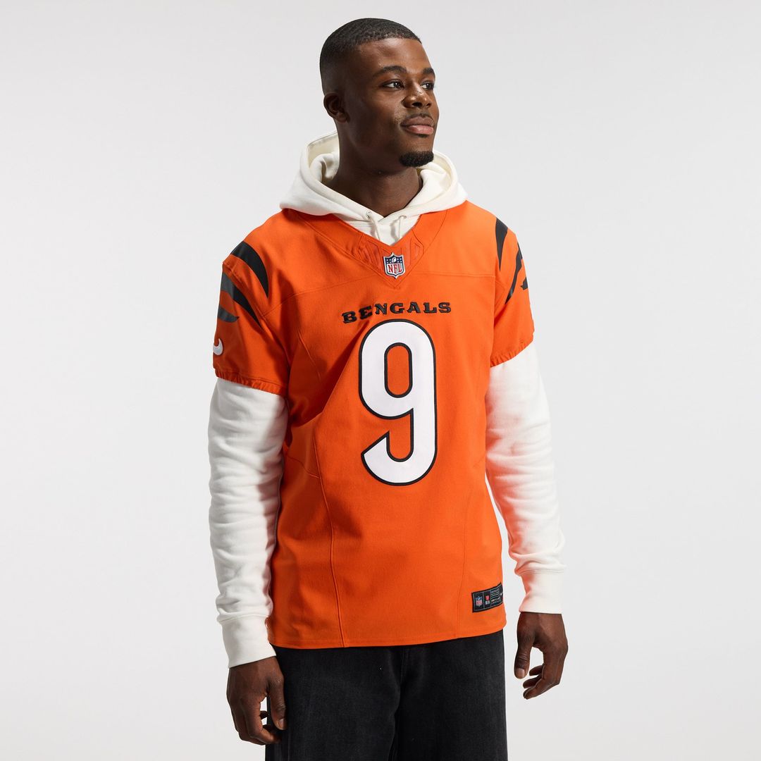 Joe Burrow Cincinnati Bengals Orange Team Vapor F.U.S.E. Elite Jersey