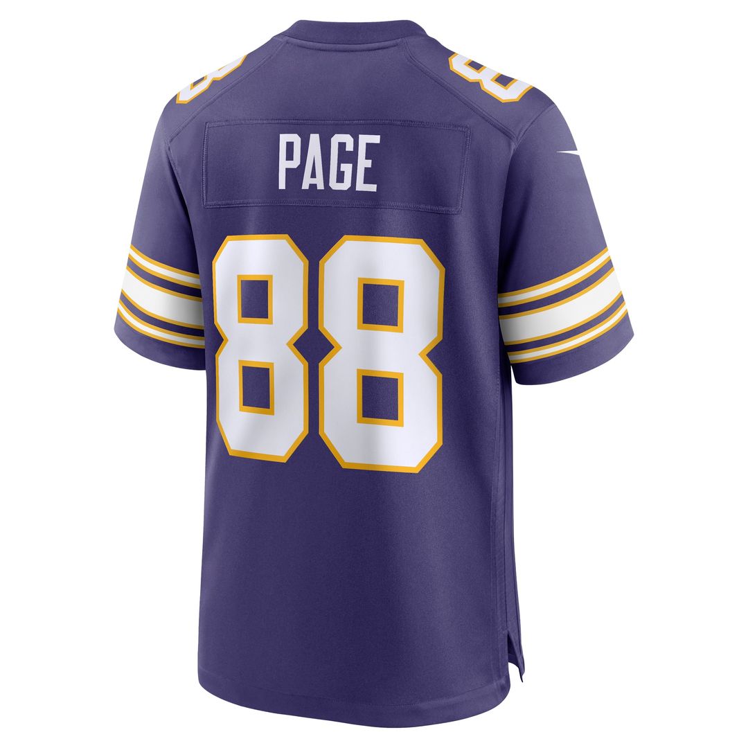 Alan Page Minnesota Vikings Purple Retired Player Alternate Game Jersey